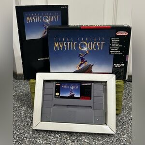 Final Fantasy Mystic Quest SNES Complete in Box CIB w/ Manual Authentic